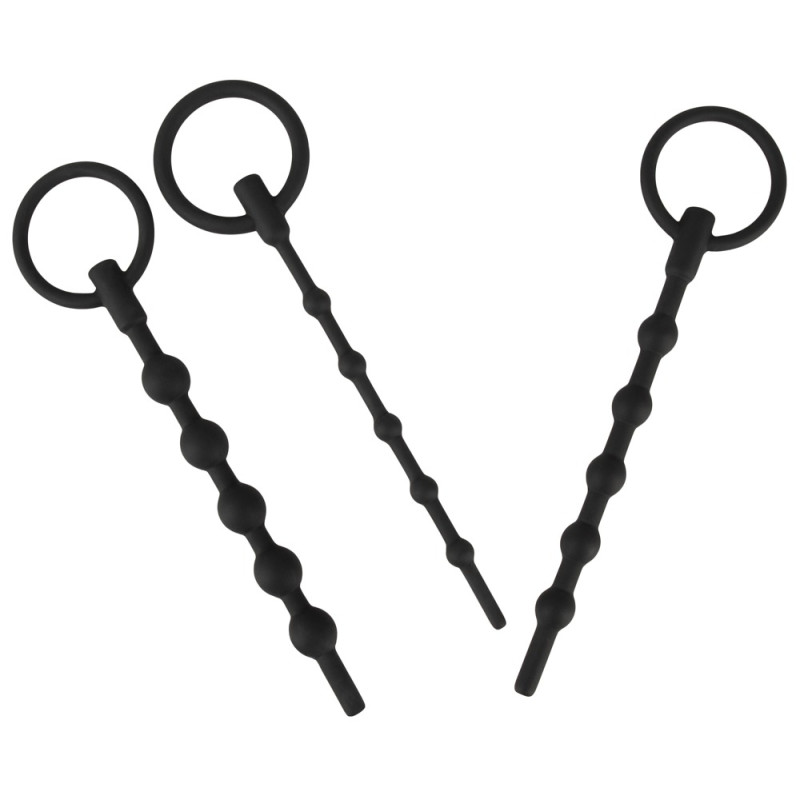 PENIS PLUG Kit de 3 Tiges d'urètre Training 12 cm - Diamètre 7 à 12mm